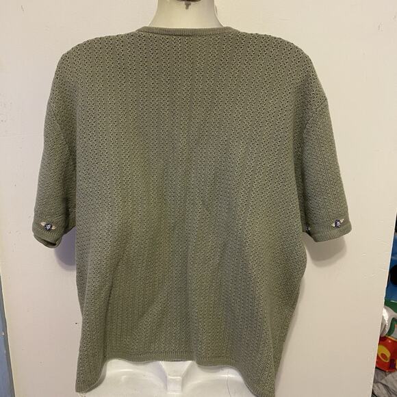 Vintage Northern Reflections Women L Country Grannycore Knit Sweater RamieCotton - Picture 10 of 11